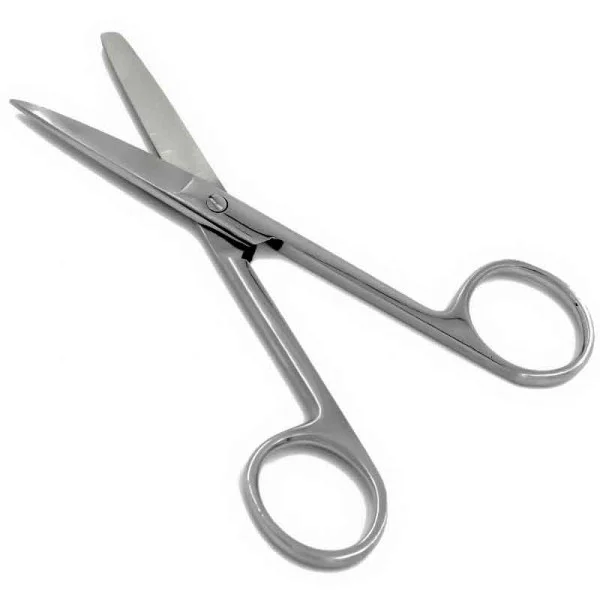 PI-02-1140. Ножиці операційні прямі з одним гострим, 115 мм. PARADISE